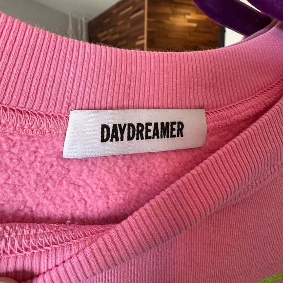 NWOT🩷Daydreamer The Doors Strange Days BF Crew XS oversized Pink - Picture 6 of 8